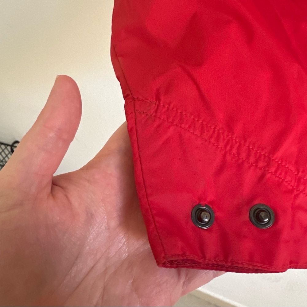 Vintage Carhartt Raincoat Jacket Red Grey Hiking Outdoors Windbreaker Large - Picture 6 of 14
